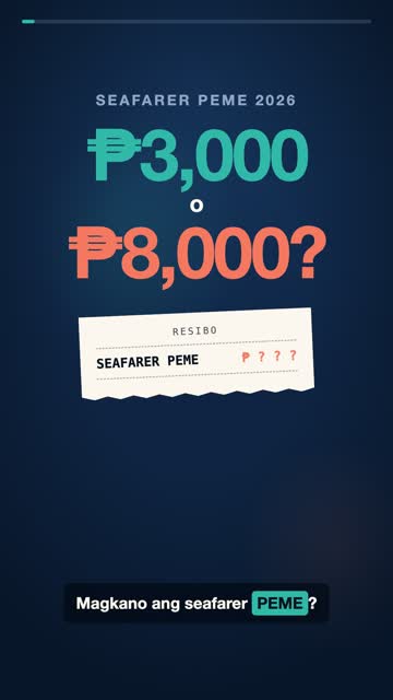 Magkano ang Seafarer Medical (PEME)? ₱3,000 – ₱8,000 (2026)