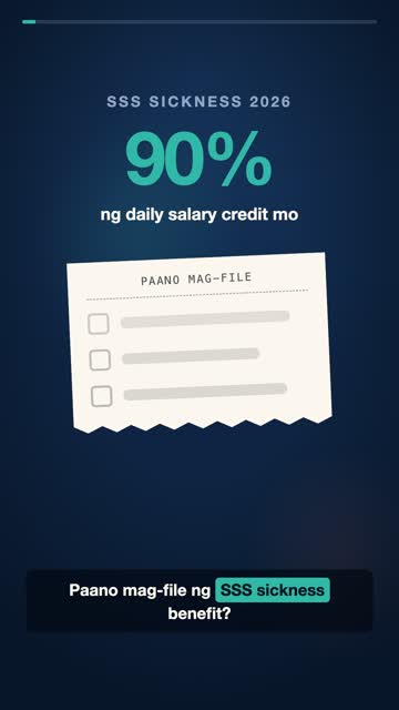 SSS Sickness Benefit 2026: Paano Mag-file (90% ng Daily Salary Credit)